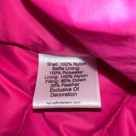 Hanna Andersson Girl's Pink Puffer Vest Size 70cm/6-12 Months - Picture 3 of 4